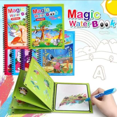 Magic Water Book: No-Mess, Reusable Coloring Fun for Toddlers & Kids
